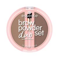 ESSENCE BROW POWDER DUO SET antakių šešėlių rinkinys, 1,8 g