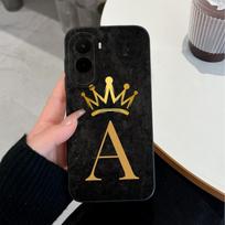 For Xiaomi Poco M7 M5 M5S F4 F3 GT M4 M3 M2 Pro X2 X3 Fashion Shell Crown Letter Pattern Matte Silicone Shockproof Phone Case For Xiaomi Bumper Casing Xiaomi Poco M7 4G gray