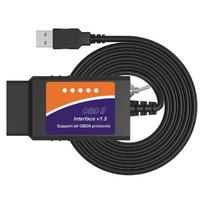 ELM327 OBD2 Diagnostic Scanner V1.5 USB Switch PIC18F25K80 Chip HS/MS CAN For Ford FORscan Code Reader juoda