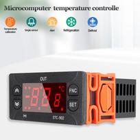 ETC-902 Digital Temperature Controller 12V 24V 110V 8A 220V AC Thermostat Thermoregulator Incubator High Precision Sensor white