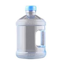 Office Water Cooler Dispenser Plastic Jug with Handle And Leakproof Cap, Reusable Durable Leak Proof Portable Bottle, Transparent Storage Container 3L mėlyna