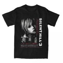Naujoviškas siaubo žaidimas Silent Hill 3 marškinėliai vyrams moterims Heather Mason marškinėliai vasariniai drabužiai S juoda
