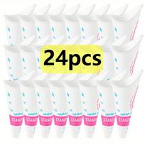 24pcs Disposable Women's Standing Urinal for Camping Hiking Travel Portable Paper Urination Device for Women Pregnant ZSY yellow