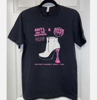 NEW Amyl and the Sniffers Band Darkness World Tour T Shirt All Size L black