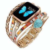 Jewelry Strap For Apple watch Ultra 10 9 8 7 45mm 49mm 41mm 42mm 46mm Women Metal Bohemian Style Bracelet iWatch 6 5 4 SE belt For UItra 49mm black