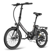 FAFREES F20 Light Folding E-Bike | 250W Geared Hub Motor, 16.75Ah Battery, 120km Range, Shimano 7-Speed, Compact Urban Commuter juoda