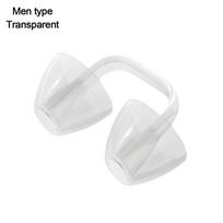 Reusable Swimming Nose Clip Safety Gear Swim Nose Protector  Diving Surfing Accessories transparent-men type