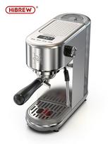 H10B Lite Compact Semi-Automatic Espresso Coffee Machine 1.3L Water Tank for Home Office sidabras