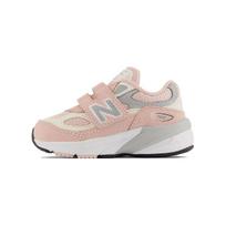 New Balance NB 990 V6 Velcro Patogūs žemi vaikiški batai Rožiniai Balti Kūdikiams Ir Mažiems Vaikams IV990PK6 26 balta