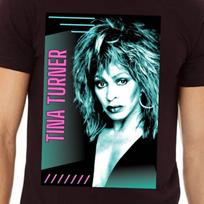 Tina Turner T-shirt Tshirt T-shirt Tee Shirt 1980s RETRO Style Band Tee Vintage XXL blue