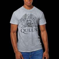Queen - Crest - Band Logo Tee (T-Shirt) S gray
