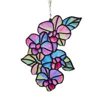 Suncatcher Acrylic Stained Glass Effect Butterfly/Dragonfly/Fairy Ornament Window Hanging Decor Holiday Gift for Women Mom Grandma 10cm D pink