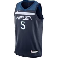 Nike Vest X NBA Basketball Jersey Timberwolves Edwards Home 5 Sports Breathable Kids tops Navy-Blue 9Z2B7BX2P-AED L gray