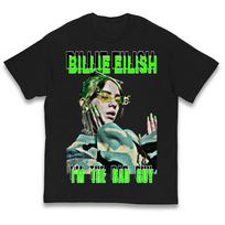Billie Eilish I'm the Bad Guy Kids T Shirt 140 black
