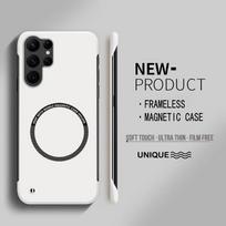 Ultra Thin Hard PC Magnetic Frameless Case For Magsafe Samsung Galaxy S26 Ultra S25 FE S24 S23 S22 S21 Plus PC Matte Cover for Galaxy S25 Ultra
