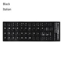 Laptop Keyboard Arabic English Russian Letter Spanish Alphabet Layout Keyboard Stickers Black-Italian