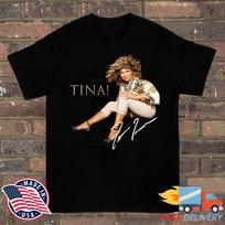New Tina Turner Black T-Shirt Cotton Unisex All Size S To 5XL S brown