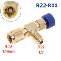 Oro kondicionieriaus remonto skysčio apsauginis vožtuvas R410A R22 1/4  5/16  saugos adapteris 3(out:1/4,in:1/4)
