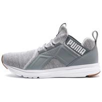 PUMA Enzo Knit Low top Running Shoes Grey/White 191635-06 40.5 gray