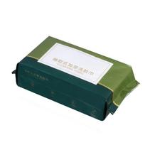 Disposable Cotton Facial Cleansing Wipes, Dry & Wet, Soft Face Towels, Dark Green/White Plaid Style 30 sheets 15x20cm High Volume black