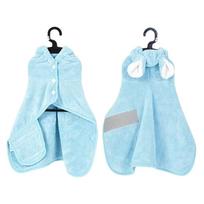 Super Absorbent Dog Bathrobe Quick-drying Cat Bath Robe  for Small Medium Large Dogs XS