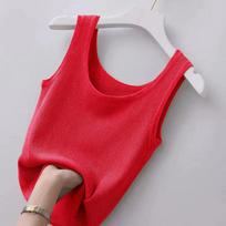 Crop Tops Sexy apatinis trikotažas apatiniai apatiniai moteriški Summer Camisole Black White Top Y2k apatiniai marškinėliai miego liemenė Bralette M raudona