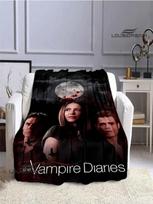 Damon Salvatore Antklodė Flanenlinė Antklodė Namų Kelioninė Antklodė Ren Šilta Antklodė Lovos Patalynė Gimtadienio Dovana#Spalva_29,Dydis_150X200CM 75X95CM pilka spalva