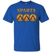 Novelty Sparta Phalanx Spartan Shield TShirt 100 Cotton ONeck Summer Short Sleeve Casual Mens Tshirt Size S3XL S blue