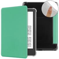6 Inch E-Reader Case for Kindle Basic / Smart Cover 11/12th Gen C2V2L3 TPU Protective Shell Auto Wake/Sleep Folio Funda mėtų žalios spalvos
