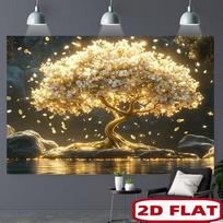 2Dauksinis švytintis medžio gobelenas, magiškas kambario sienų dekoras 47.2x31.5inch/120*80cm brown