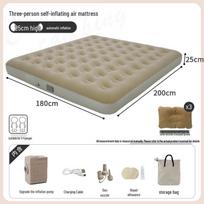 One-Button Automatic Inflatable Camping Mattress for Tents gray
