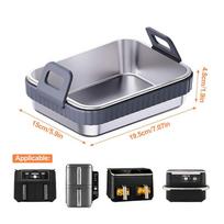 Air Fryer Baking Pan Non-stick Heat-Resistant Grill Rack Stainless Steel Baking Pan for Home Kitchen Commercial Restaurant Party pilka