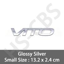 3D Metalinis VITO Logotipo Ženklelis Automobilio Lipdukai Automobilio Galinės Bagažinės Emblema Logotipo Dekoras Automobilio Kėbulo Stilius Automobilio Stiliaus Aksesuarai gray
