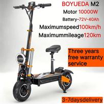 Boyueda M2 Suaugusiųjų Elektrinis paspirtukas Dvigubas 10000W Variklis LG 72V 40Ah Baterija 120km Maksimalus Nuotolis NFC Užraktas Sulankstomas Visureigis Komuterinis Paspirtukas