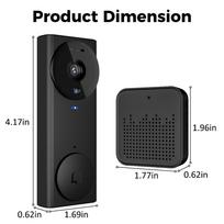 Wireless Smart Doorbell Camera 1080P Bidirectional Door Eye Camera Household HD WiFi Video Doorbell