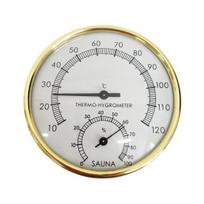1/2 vnt. Saunos termometras higrometras 2-in-1 vidaus saunos patalpai saunos Farenheito temperatūros drėgmės monitoriaus matuoklis saunos priedai 1pc white