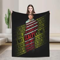 Dexter Morgan Megztos Antklodės Vilnos Šilta Antklodė Lovai Antklodė 75x90cm black