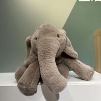 34-70cm dėmėtas drambliukas pliušinis žaislas JC miela lėlė minkšta apkabinama pagalvė sofos pagalvėlė miego palydovas lėlė stalo dekoracija dovana 34cm pilka