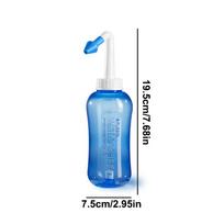 300/500ML Nasal Wash Cleaner Spray Nasal Irrigator Neti Pot Rinse Nose Cleaner Avoid Sinusitis Rhinitis Treatment Health Care gray