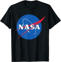 NASA T Shirt Logo Insignia Licensed Black Mens Unisex Tee Space XXXXL