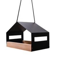 Geležinis lesyklėlė Minimalistinis paukščių lesinimo indelis Paukščių kabinamas maisto konteineris Lauko House Shape