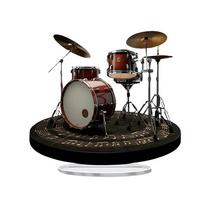 Atsparus vandeniui stalo būgnų stovo ornamentas su pagrindu Akrilinė plokštelė Ornamentai Šventė Drum Stand black