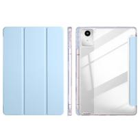 For Lenovo Tab M11 Case with Pencil Holder Acrylic Clear Back Hard Cover For Xiaoxin Pad Lenovo m11 Case tb330fu tb331fc For Xiaoxin Pad 2024 dangaus mėlyna spalva