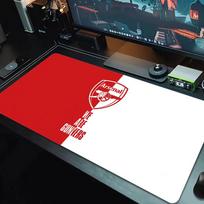 Arsenal Football Club Mouse Pad Large Gaming Table Cushion Non-slip Laptop Tablet Big Mousepad XXL Mat Mini PC Playmat With Lock edge_XIA 30cmx60cm(11.8x23.6inch) red