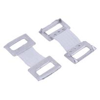 10/30 vnt. pakaitinis elastinis tvarstis, tamprus metalinis segtukas, tvirtinimo spaustuko kabliukai white