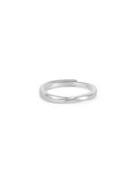 Mobius Strip Couple Rings: Stylish and Simple Unisex Design white