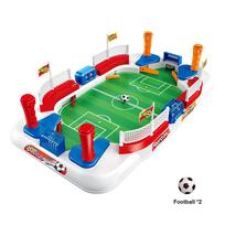 Tabletop Football Board Games Toy Outdoor Indoor Portable Multigame Tabletop Desktop Soccer Machine Competive Toys for Boys green