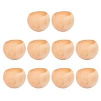 10Pcs Wooden Diffuser Stones Unfinished Essential Oil Diffuser Bowl for Living Room Bedroom Office Decoration 1 beige
