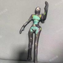 Valorant Jett Reyna Cosplay Plush Dolls Hand-Made Abstract Wire Skeleton Action Stuffed Toys Room Decoration Gifts 28cm gray