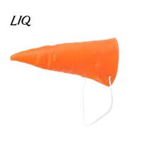 Fake Carrot for Cosplay Nose, Clown Prop, Realistic Snowman Costume Accessory Childrens Day Prank Toy with Elastic Lanyard Halloween Party, One Size 1pc